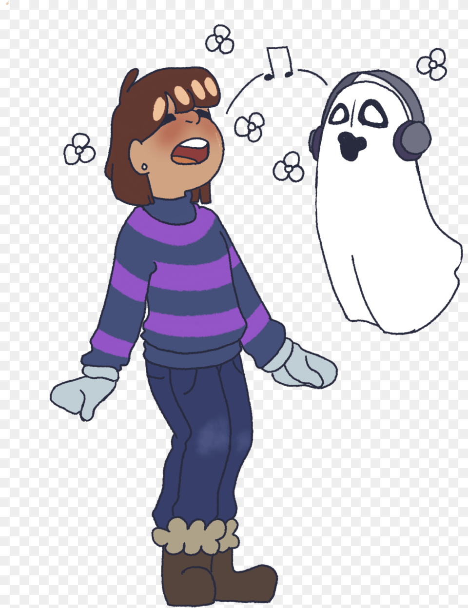 Should I Toddler Frisk And Napstablook Perhaps The Cartoon, Baby, Person, Face, Head Png