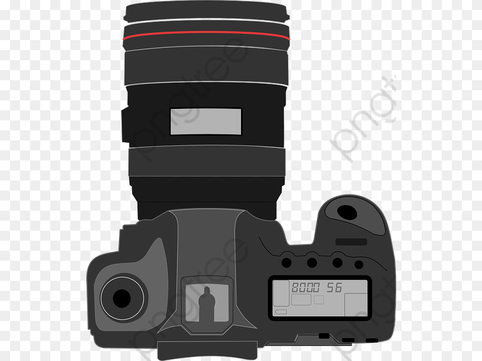 Shoulder Screen Canon Slr Camera Vector Top View, Electronics, Video Camera, Digital Camera, Gas Pump Png Image