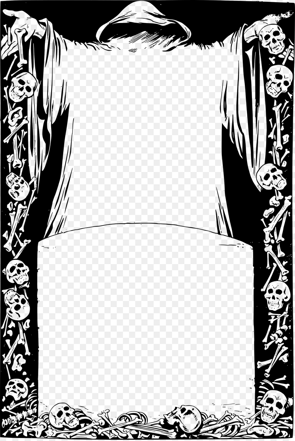 Shouldervisual Artsart Death Borders And Frames, Gray Free Png
