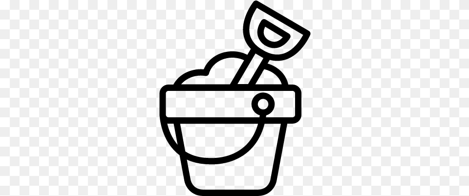 Shovel Clipart Sandbucket Brinquedo De Areia, Gray Png Image