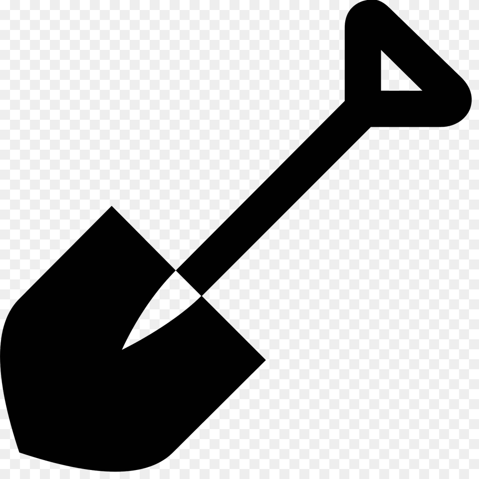 Shovel Clipart Spade, Gray Free Png