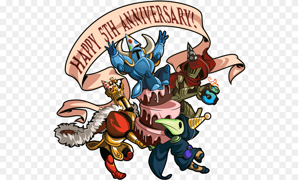 Shovel Knight 5th Anniversary, Book, Comics, Publication, People Free Transparent Png