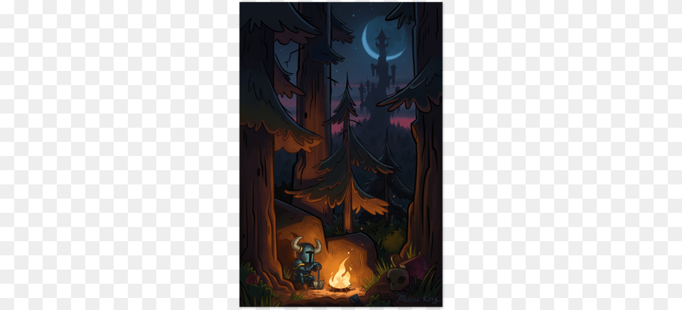 Shovel Knight Art Camp Fire, Outdoors Free Png Download
