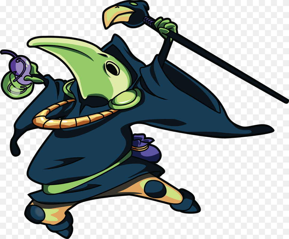 Shovel Knight Plague Knight Official Art, People, Person, Device, Grass Free Png Download