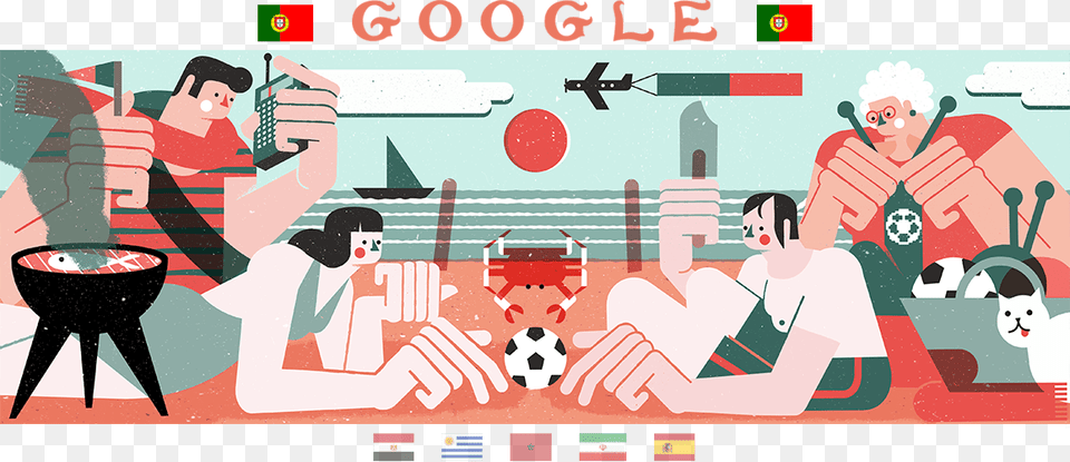 Show Headers Google Doodle World Cup 2018, Person, Adult, Art, Face Free Png Download