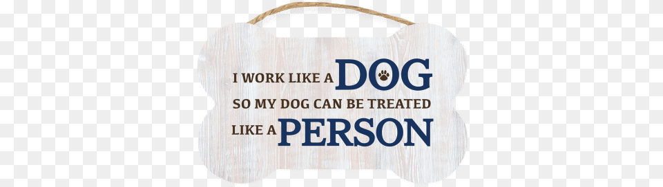Show Off Your Love For Dog With This Sweet Hanging Wood Tote Bag, Accessories, Handbag, Text Free Png