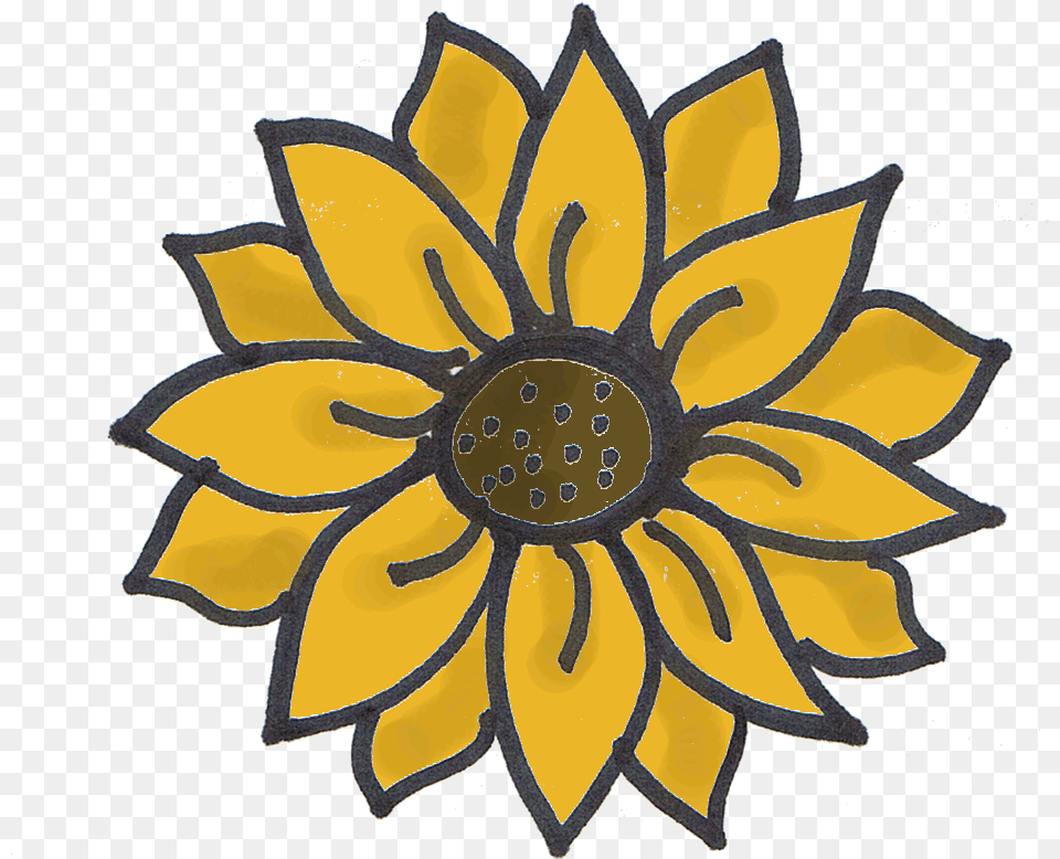 Show Posts Corbell In Sunflower Easy Flower Drawings, Plant, Art, Floral Design, Graphics Free Png Download