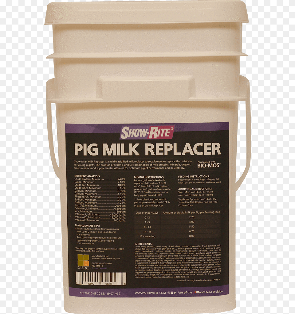 Show Rite Pig Milk Replacer, Mailbox, Paint Container Free Png