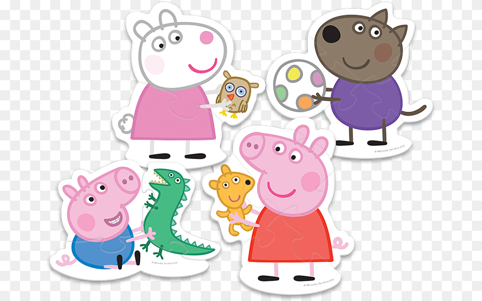 Show Trefl Peppa Pig Baby Classic Puzzle Multi Colour, Animal, Bear, Mammal, Wildlife Png