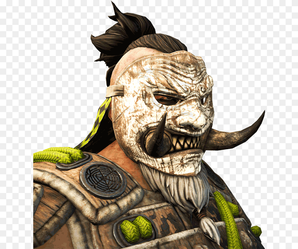 Show Your Love For The Shugoki Bring Awareness To Ubisoft Shugoki Mask For Honor, Adult, Male, Man, Person Free Png Download