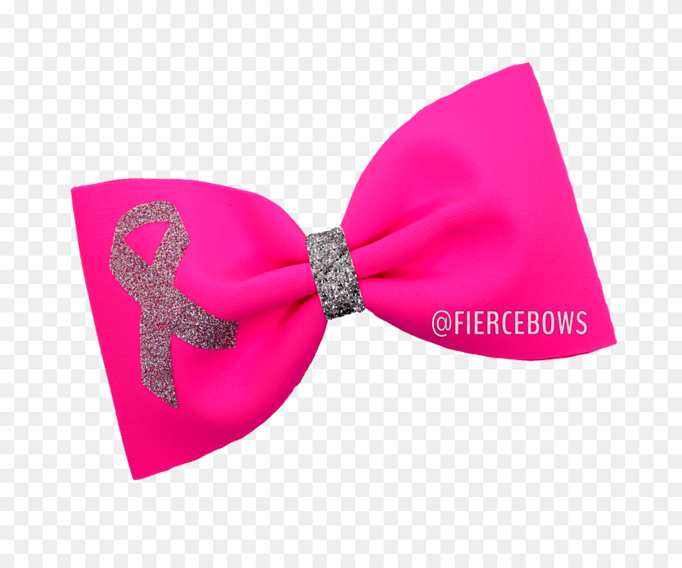 Show Your Support Breast Cancer Awareness Tailless Bow Fierce Bows, Accessories, Bow Tie, Formal Wear, Tie Free Png