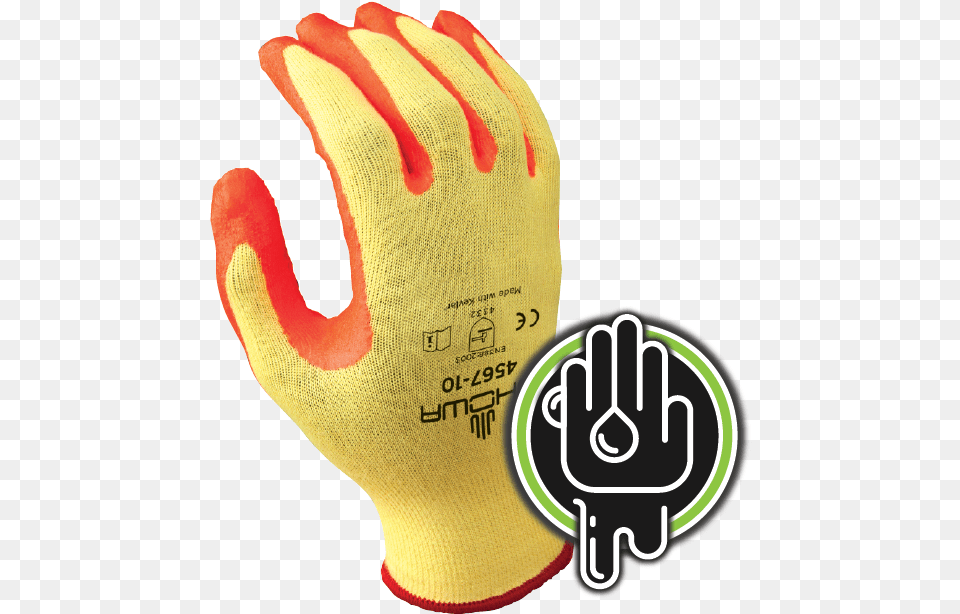 Showa 4565 10s Kevlar Nitrile Advanced Grip Cut Resistant, Clothing, Glove, Baseball, Baseball Glove Free Png Download