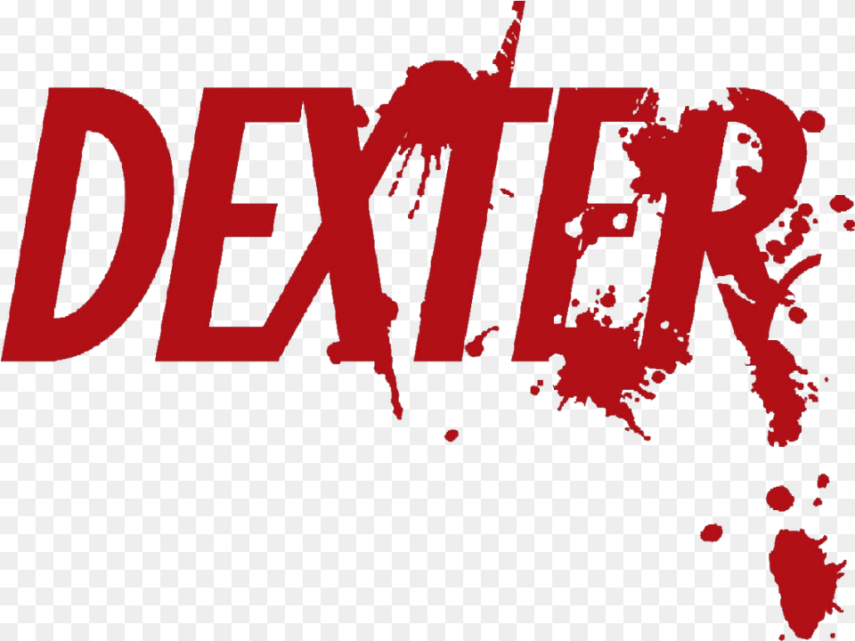 Showcase Of Memorable Tv Show Logos Dexter Tv Series Logo, Art, Graphics, Maroon, Person Png Image