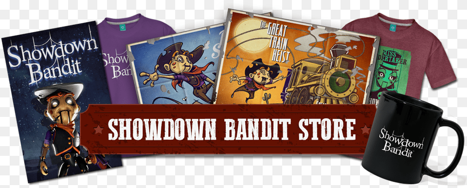 Showdown Bandit Poster, T-shirt, Book, Clothing, Comics Free Transparent Png