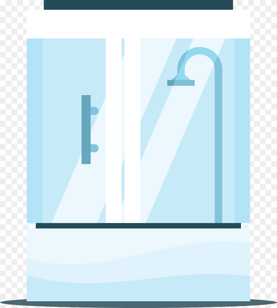 Shower Cabin Clipart, Door, Indoors, Bathroom, Room Png Image