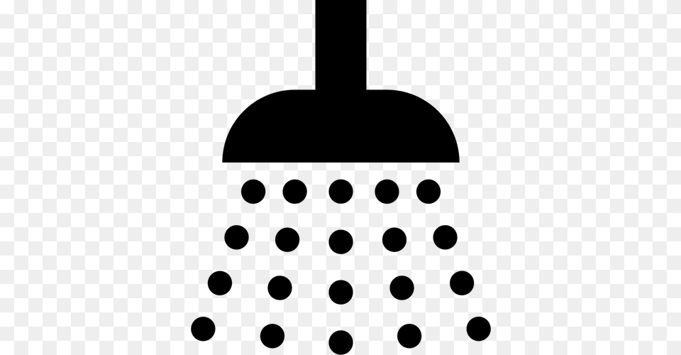 Shower Silhouette, Gray Png Image