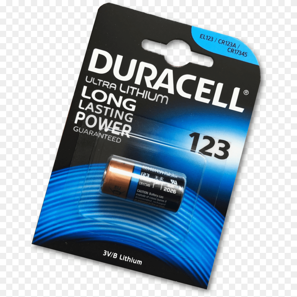 Showing The Duracell Cr123a Multipurpose Battery, Can, Tin, Electrical Device Free Transparent Png