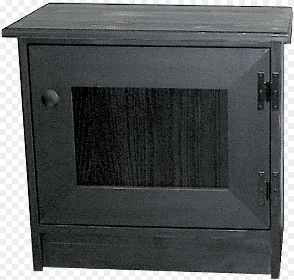 Shown In Old Black With Beadboard Door Nightstand, Cabinet, Closet, Cupboard, Furniture Free Png