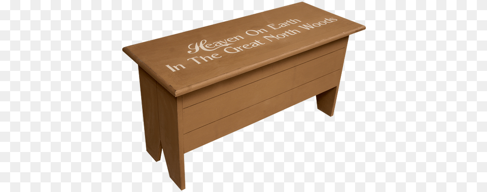 Shown In Old Toffee With Optional Lettering From A Large Storage Bench, Furniture, Table, Box, Wood Free Transparent Png