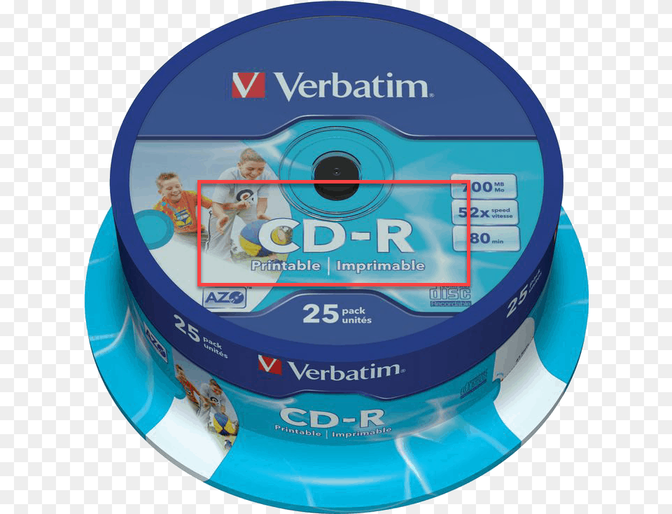 Shows A Pack Os Cd R Blank Cd S With The R Highlighted Verbatim Dvd R Dl, Disk, Person, Boy, Child Free Png