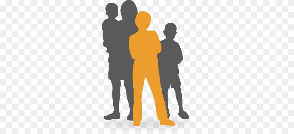 Shows An Of Four Shadow Figures With Content Symptom, Person, Adult, Male, Man Png Image