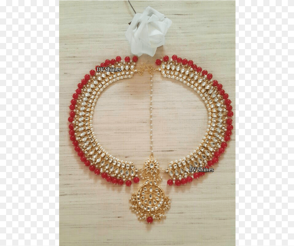 Showstopper Beautiful Red Beads Kundan Mathapatikundan Mathapati, Accessories, Jewelry, Necklace, Bead Free Png Download