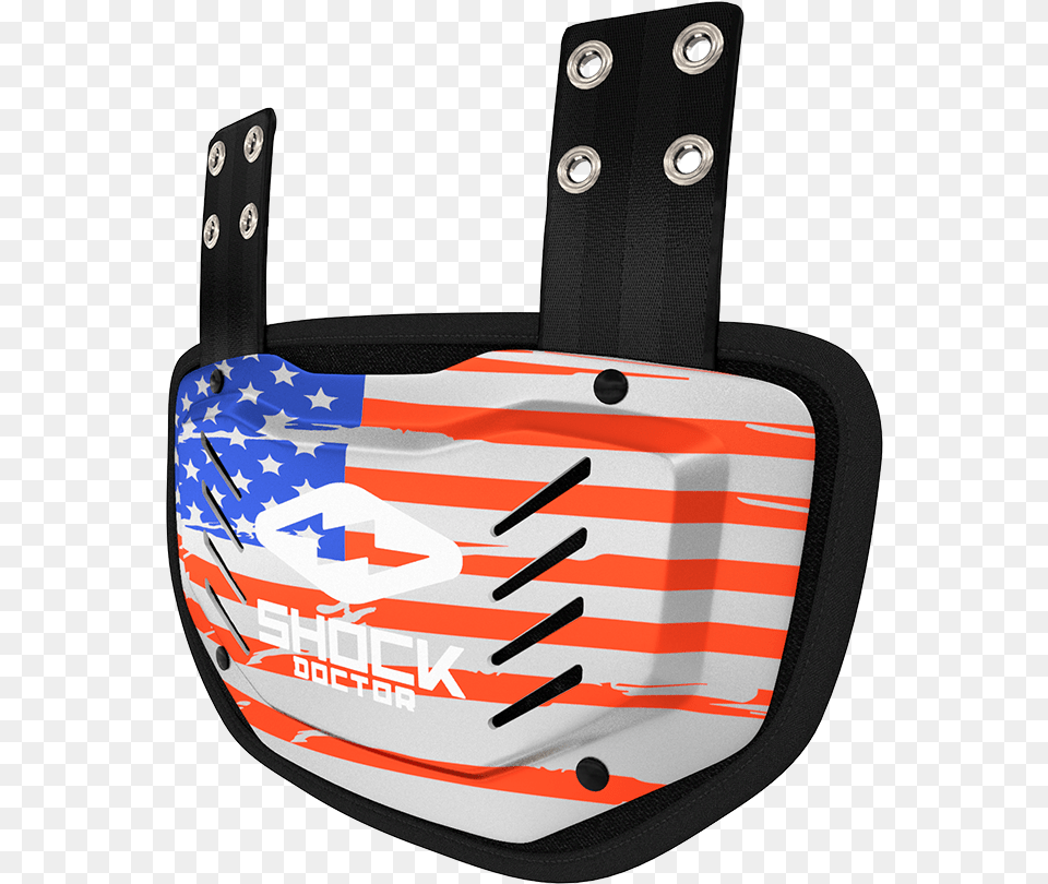 Showtime Usa Flag Back Plateclass Football Backplate Shock Doctor, Accessories, Helmet, Bag, Handbag Free Transparent Png