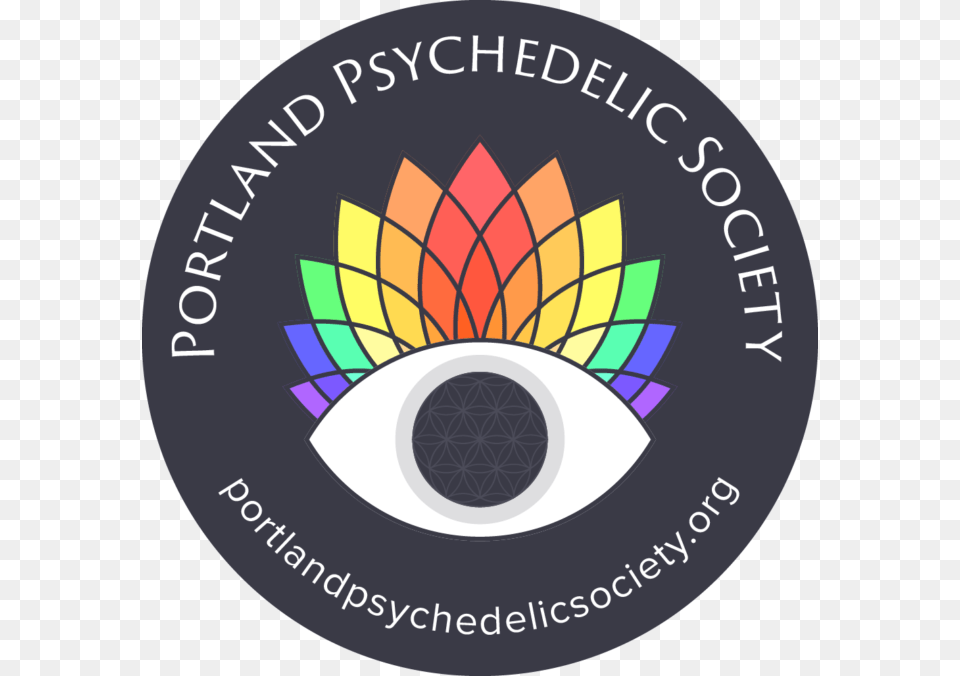 Showtimes Psychedelic Society Logo, Badge, Symbol, Emblem, Disk Free Png Download