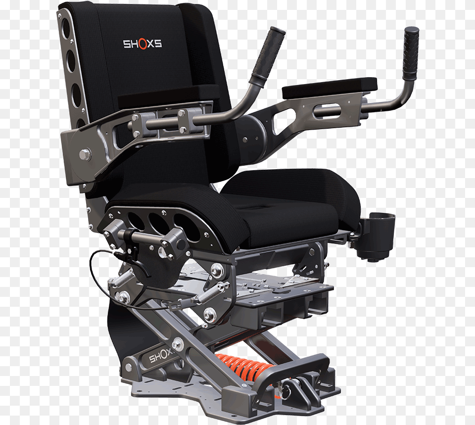 Shoxs 2000 Grey Black Shoxs Suspension Seats, Chair, Cushion, Furniture, Home Decor Free Png