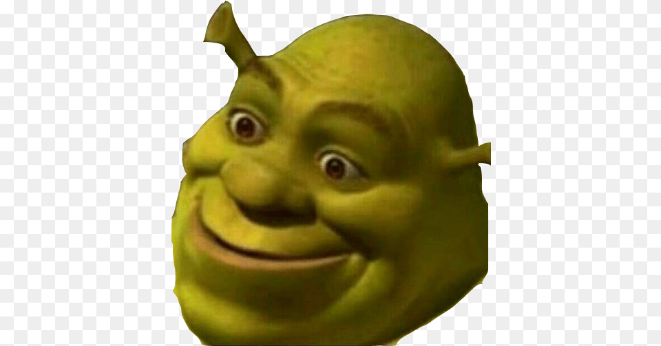 Shrecklooking Discord Emoji Shrek Funny Face, Alien, Head, Person, Food Free Png Download