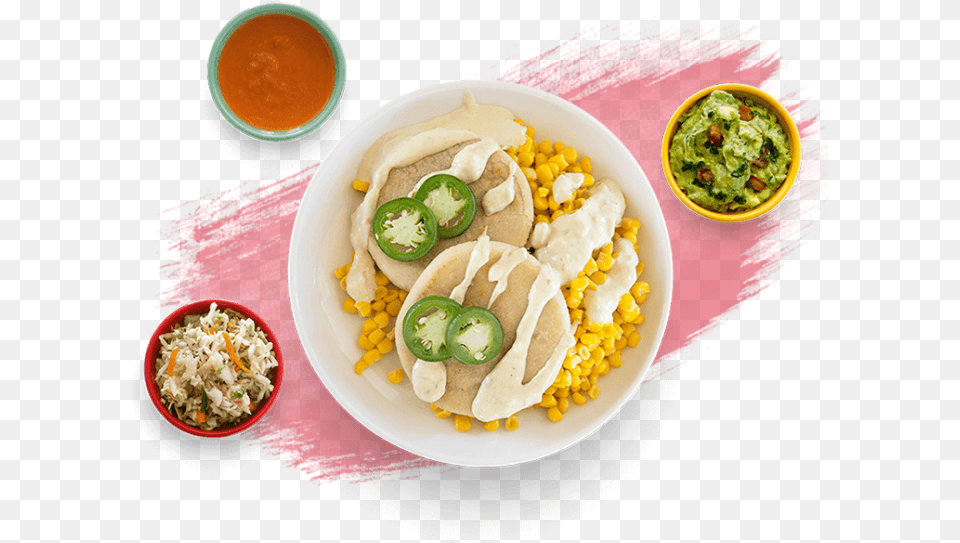 Shredded Pork Amp Pinto Bean Pususa Pupusa, Food, Food Presentation, Lunch, Meal Free Png Download