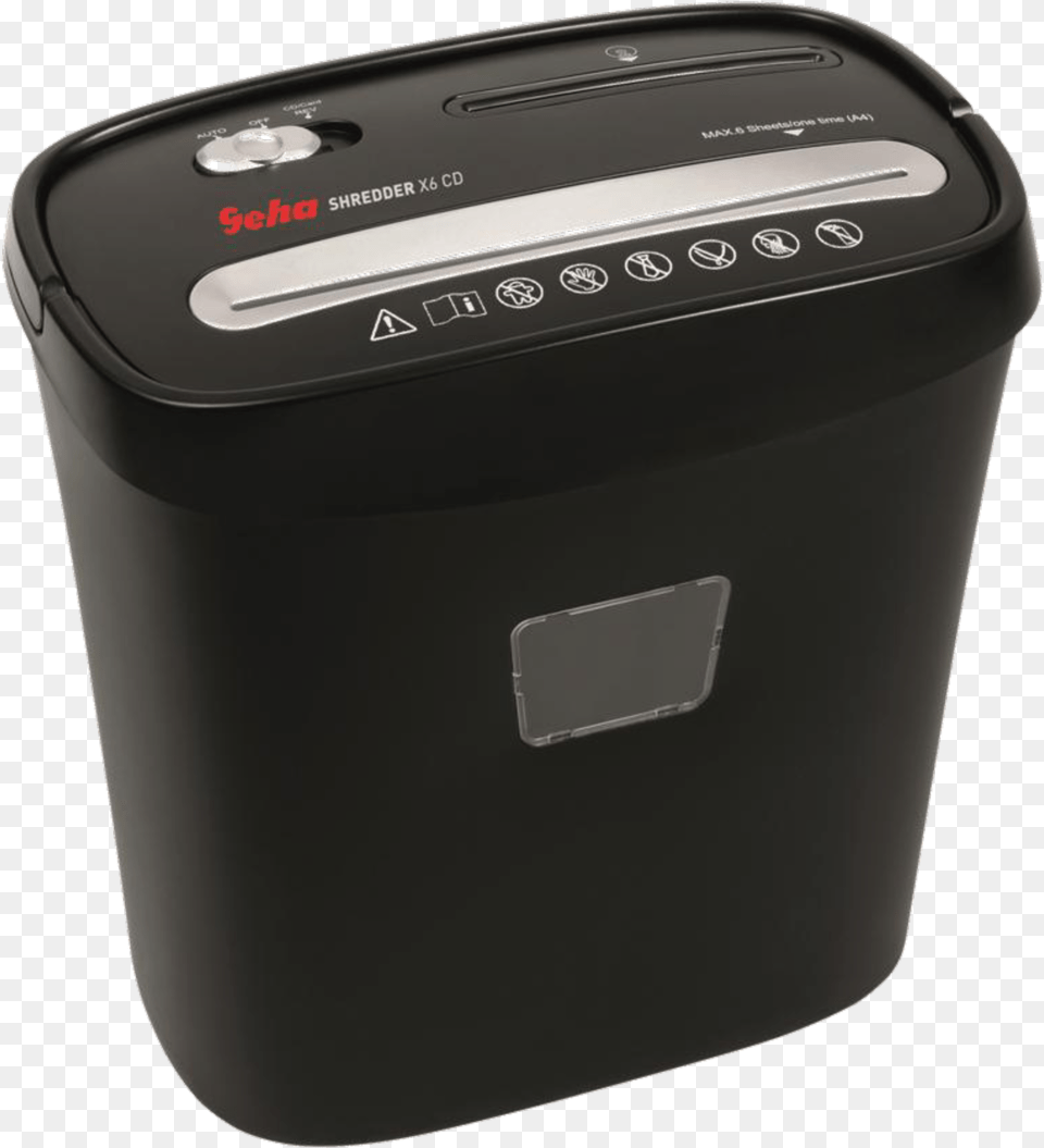Shredder X6 Cd Geha Home Amp Office X6 Cd Shredder Cross Cut, Device, Appliance, Electrical Device, Washer Png