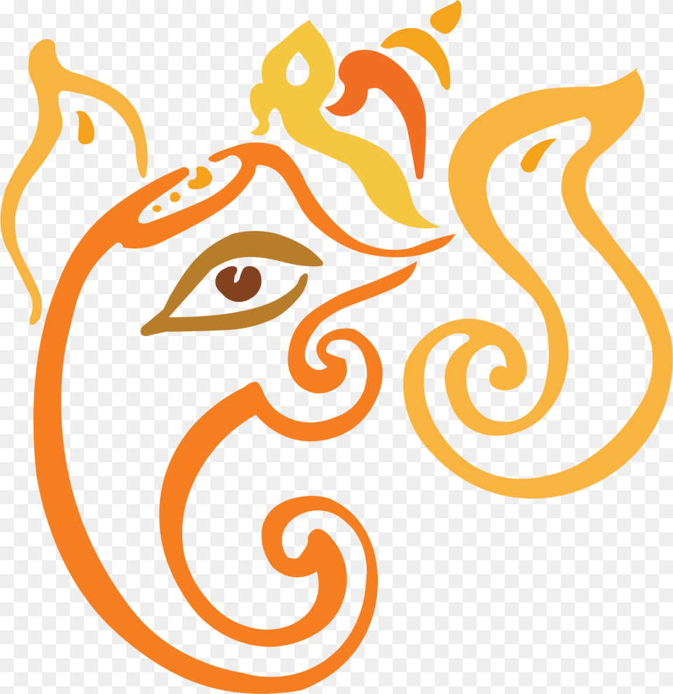 Shree Ganesha Ganapathi Symbol Bater, Art, Floral Design, Graphics, Pattern Png Image