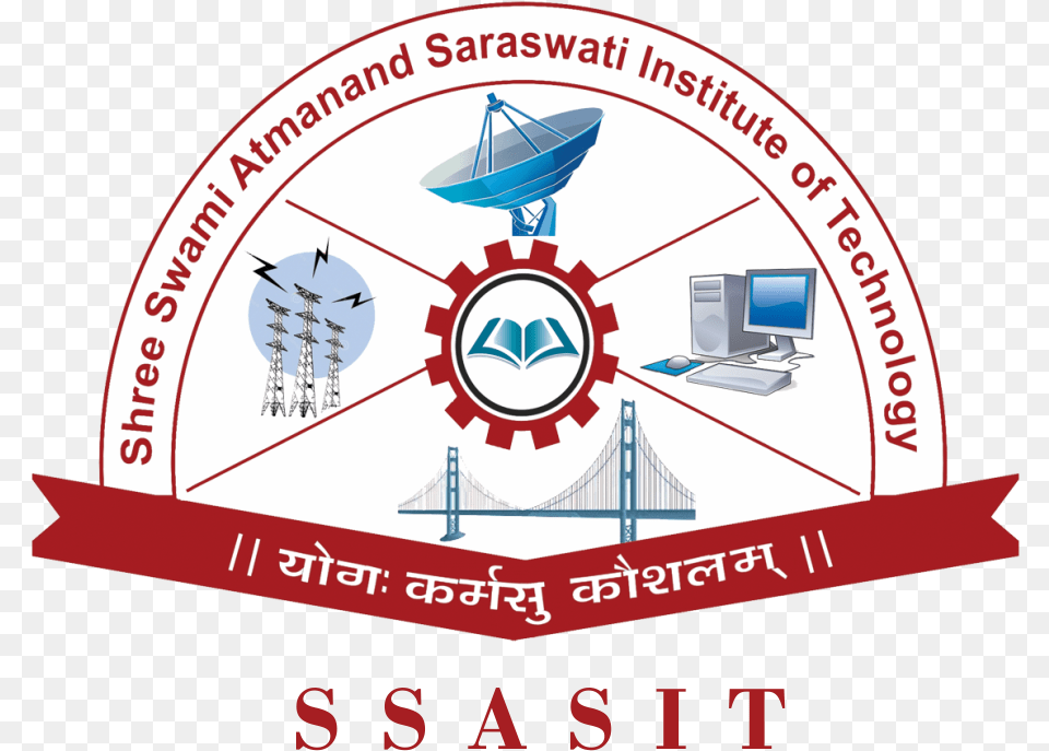 Shree Swami Atmanand Saraswati Institute Of Technology Ssasit Logo, Electrical Device, Computer Hardware, Electronics, Hardware Free Transparent Png