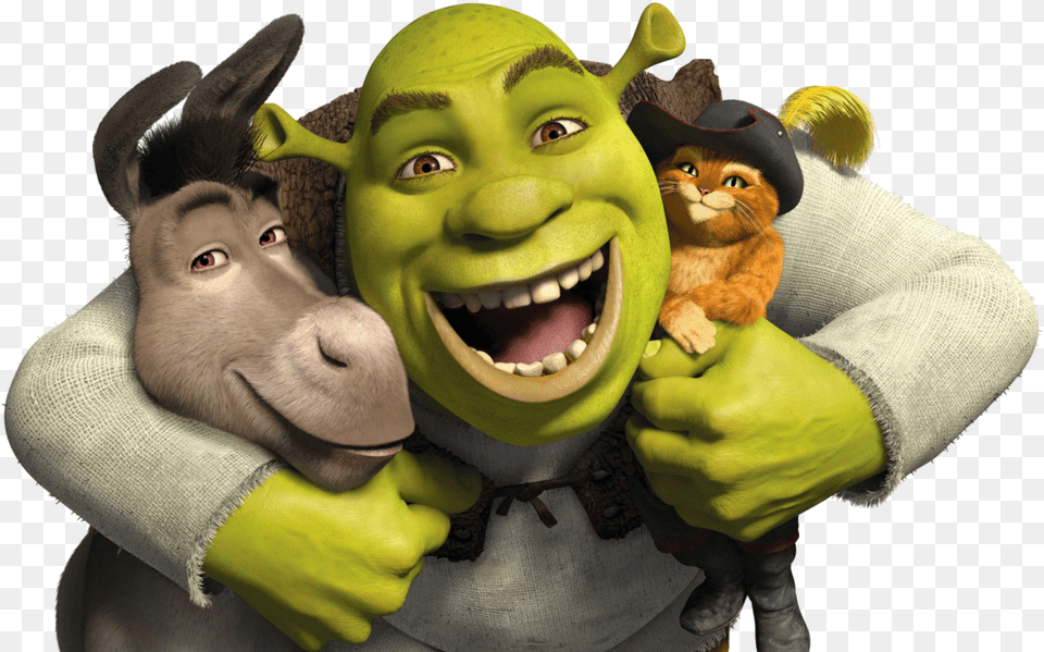 Shrek And Donkey Clip Art Transparent Shrek Donkey Puss N Boots, Glove, Clothing, Baby, Person Png