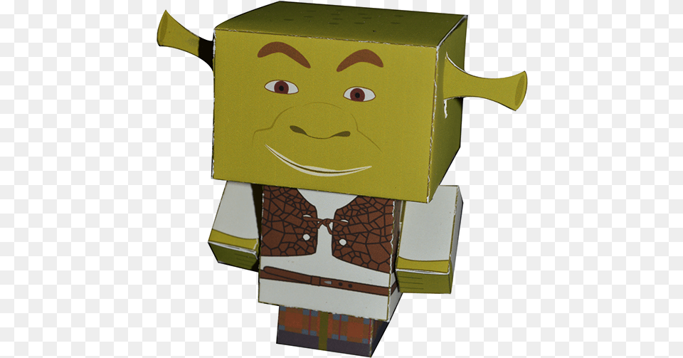 Shrek Box Character Cartoon, Cardboard, Carton Png Image