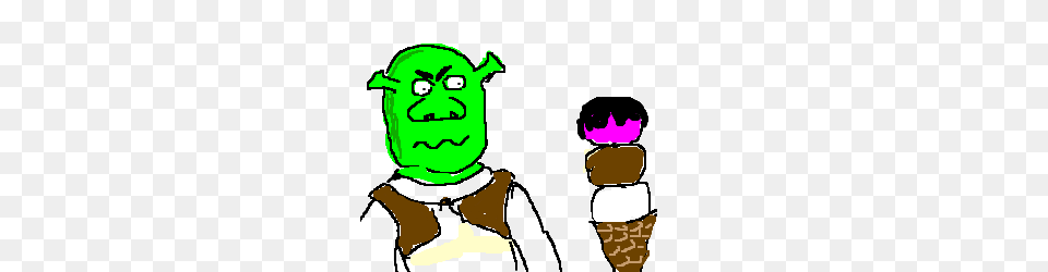 Shrek Hates Ice Cream Drawing, Dessert, Food, Ice Cream, Baby Free Png