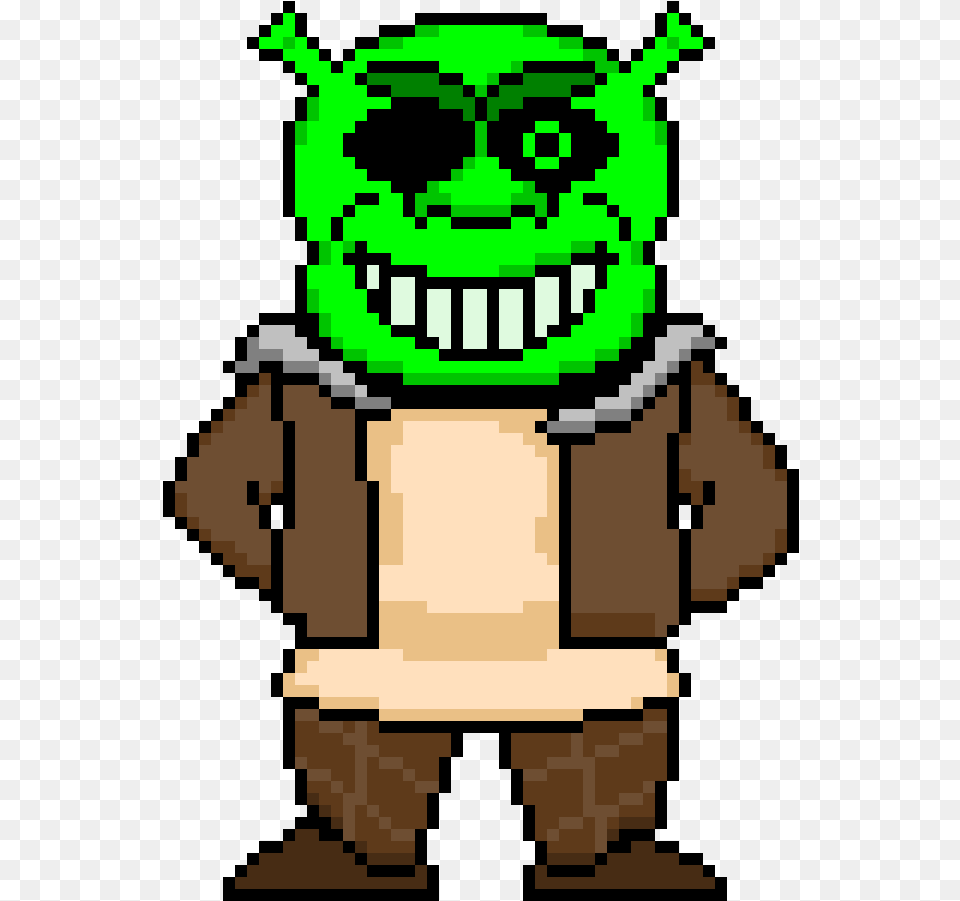 Shrek Head Pixel Art Shrek Sans Pixel Art, Qr Code Png