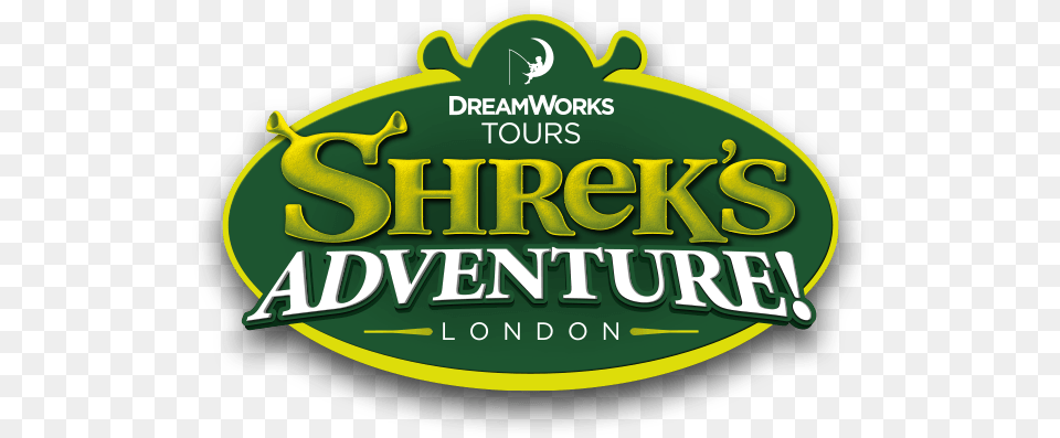 Shrek It39s Also The First Time Dreamworks Characters Attraction Park In London, Green, Logo Free Png Download