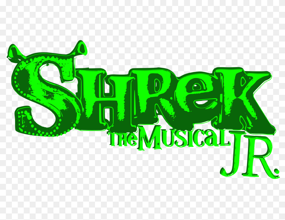 Shrek Jr Elephants Theatre Company, Green, Light, Neon, Text Free Png