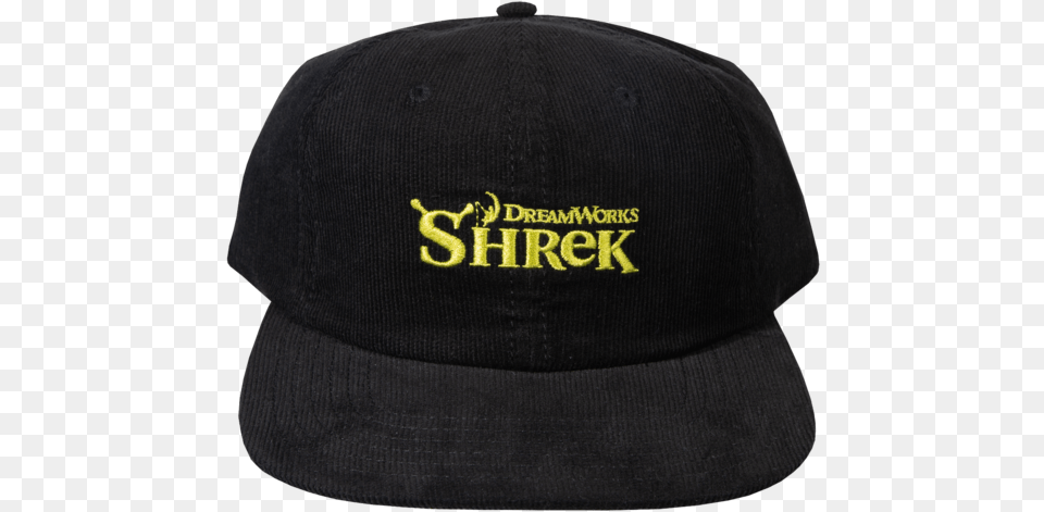 Shrek Logo Black Strapback Hat Shrek The Halls, Baseball Cap, Cap, Clothing, Person Png