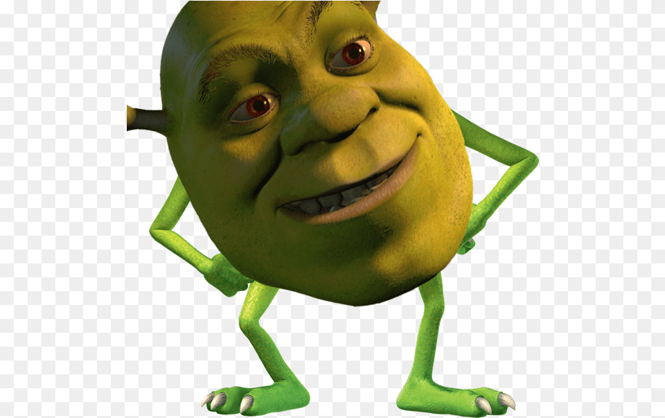 Shrek Mike Wazowski Meme, Baby, Person, Face, Head Free Png Download