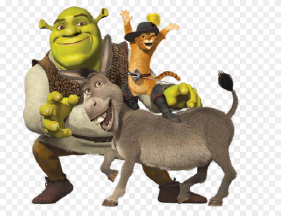Shrek Puss In Boots And Donkey, Baby, Person, Head, Boy Png Image