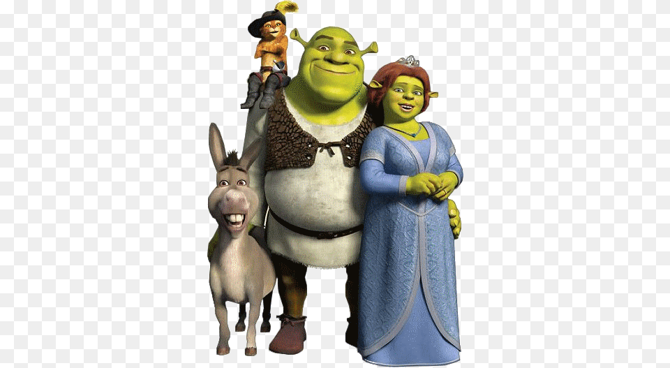 Shrek Shrek Fiona Donkey Puss In Boots, Adult, Female, Person, Woman Png Image