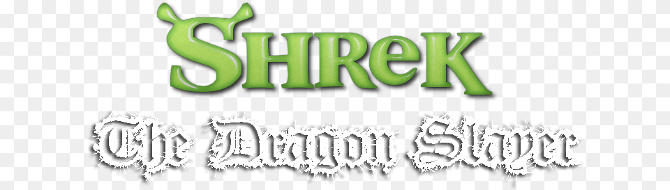 Shrek The Dragon Slayer Graphic Design, Green, Text, Logo Free Transparent Png