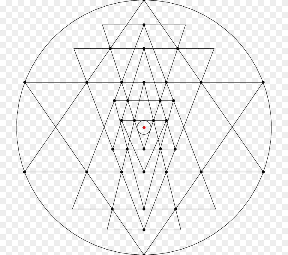 Shri Yantra With A High Amount Of Heterogenity Sri Yantra, Nature, Night, Outdoors, Astronomy Png Image