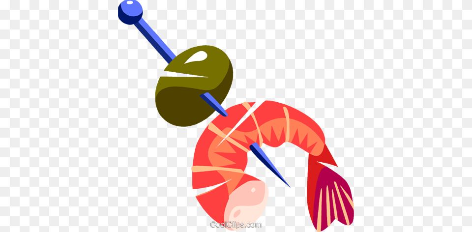 Shrimp And A Olive Royalty Vector Clip Art Illustration, Dynamite, Weapon Free Png Download
