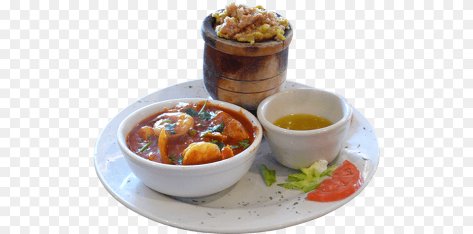 Shrimp In A Spicy Tomato Sauce With Mofongo Tomato Sauce, Dish, Food, Food Presentation, Meal Free Png