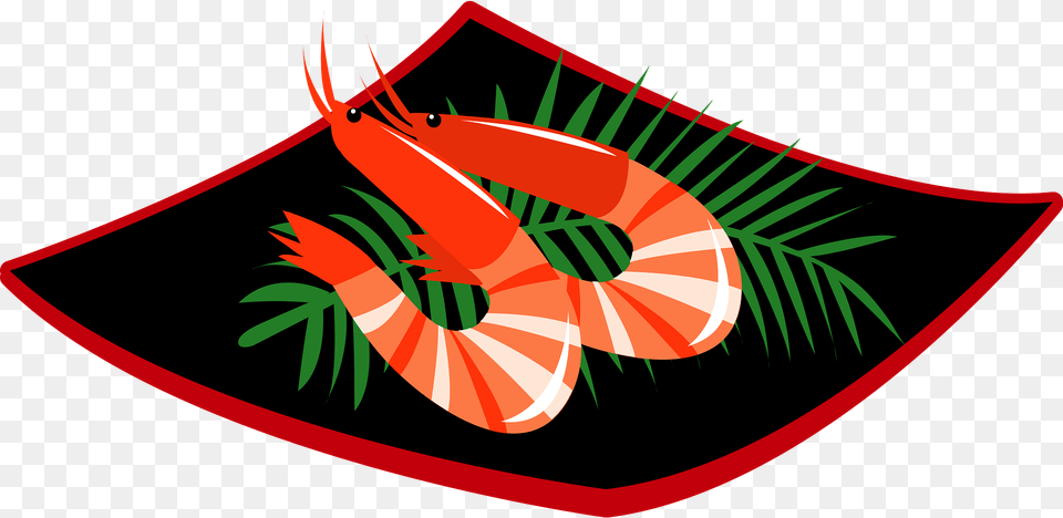 Shrimp Plate Clipart, Emblem, Symbol, Animal, Fish Free Transparent Png