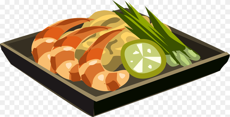 Shrimps Plate Clipart, Dish, Food, Meal, Produce Free Png Download